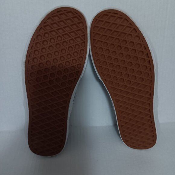 VANS WOMEN'S CRIMSON FAUX LEATHER SNEAKERS - Picture 2 of 13